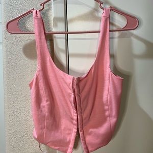 Pink corset top